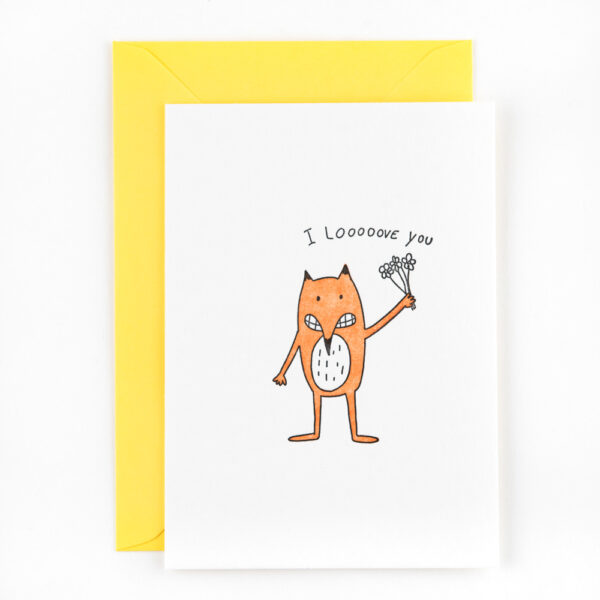 C65 'I love you - fox' x6*
