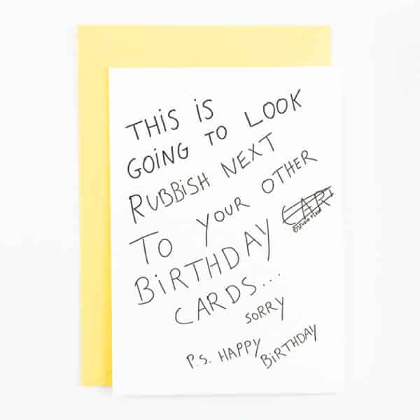 A89 ‘Rubbish Card’ x6