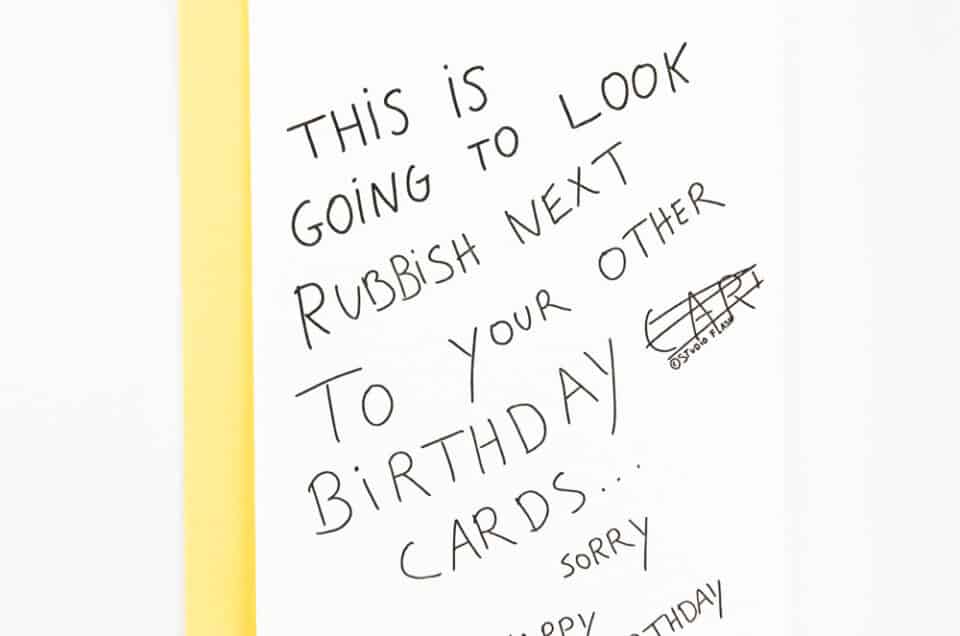 A89 ‘Rubbish Card’ x6 – Studio Flash
