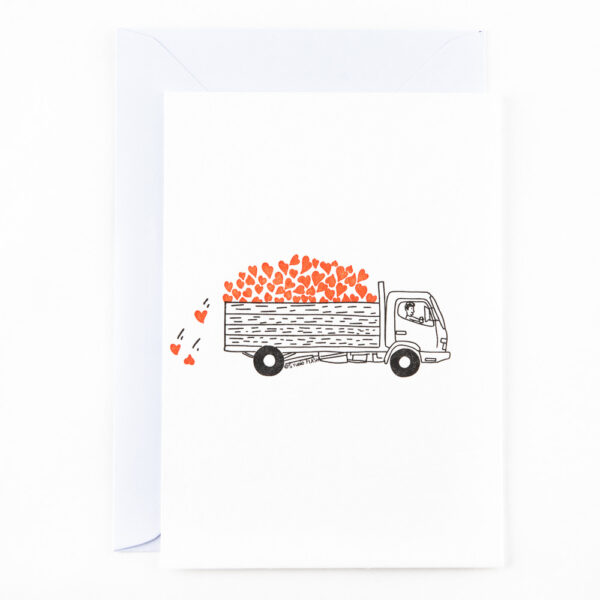 C28 ‘truck with hearts’ x 6